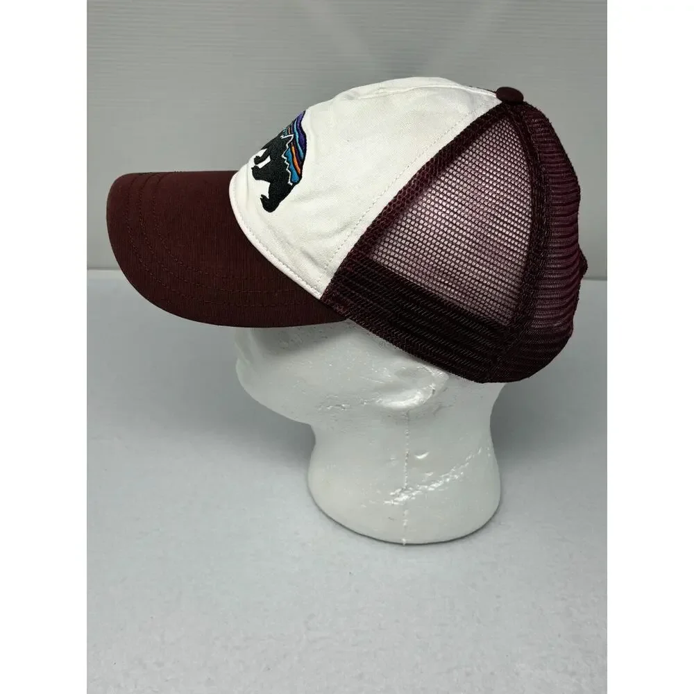 Patagonia Fitz Roy Bear Trucker Hat - Excellent‎ - Brown - Snapback